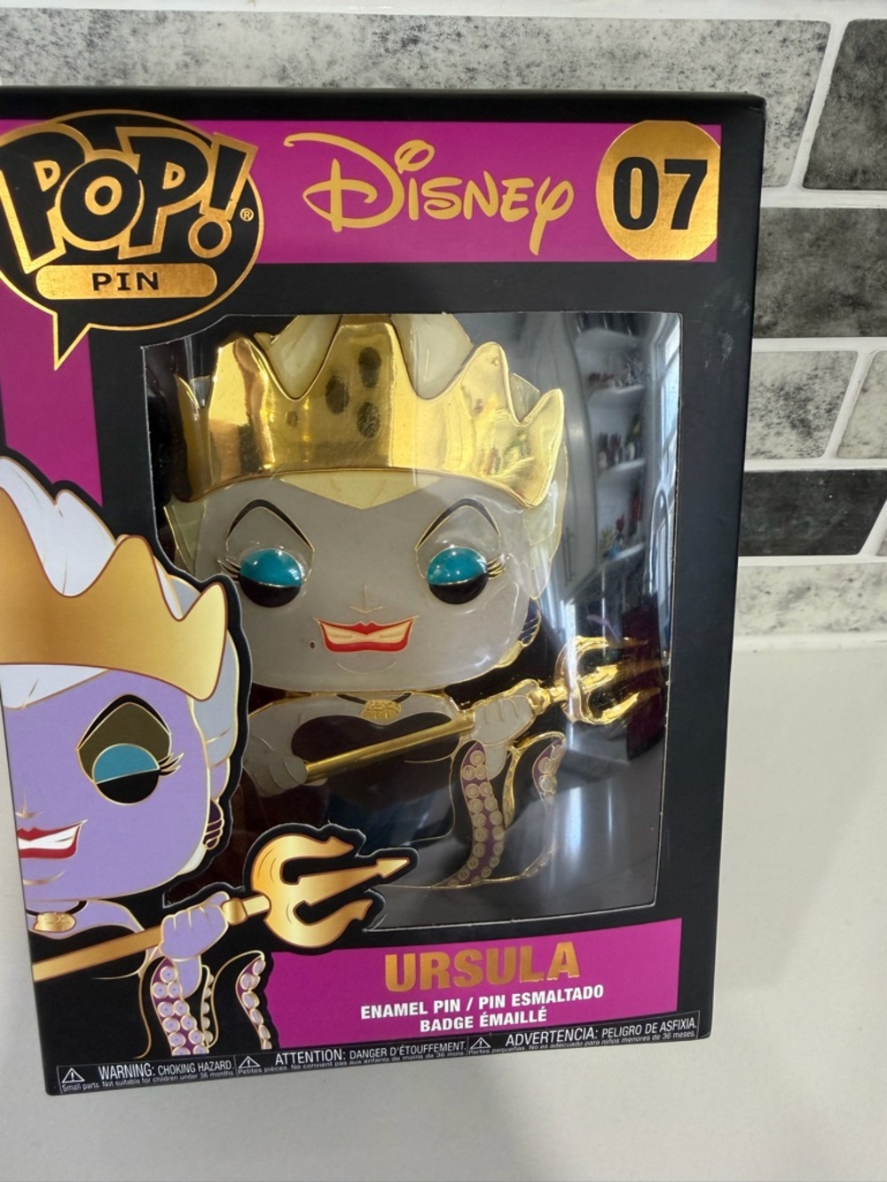 Funko Ursula Enamel Pin - Black, Gold, Teal